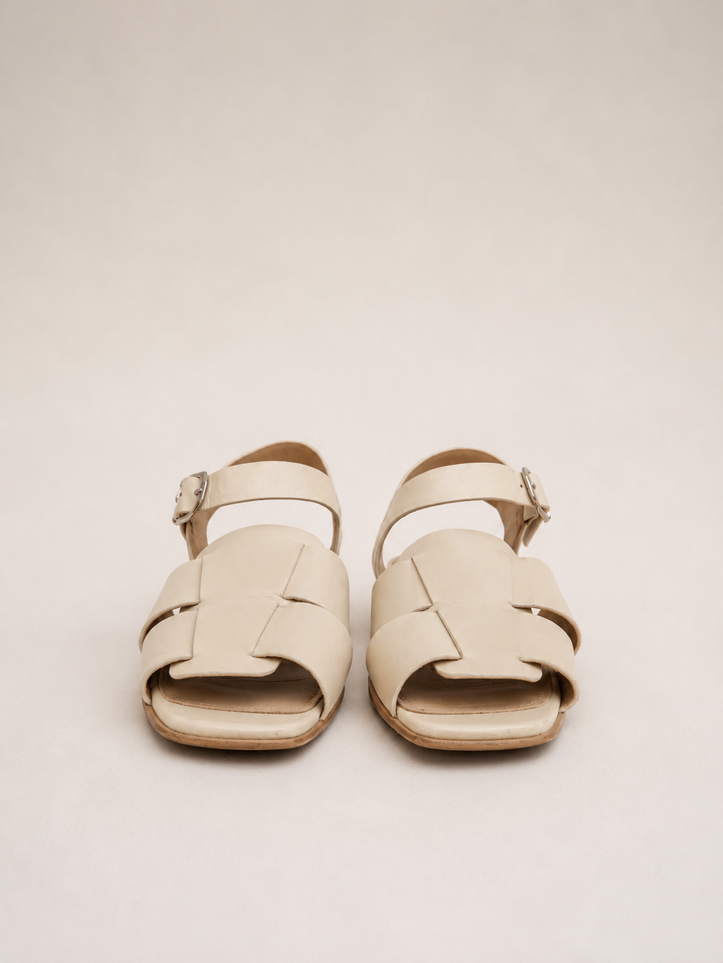 Sandales en cuir Ivoir , Jo Mercer