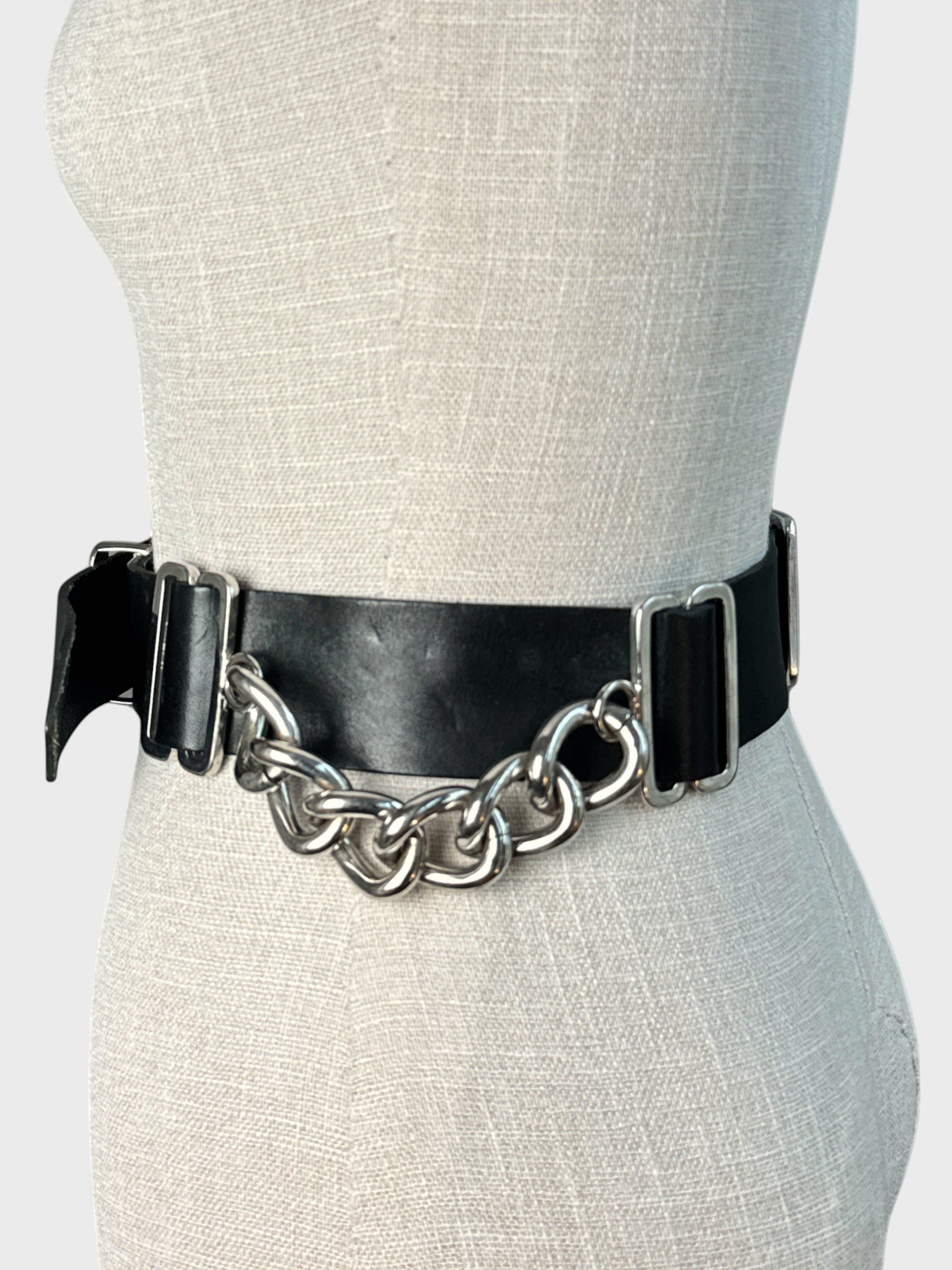 Ceinture avec chaine Noir The Kooples