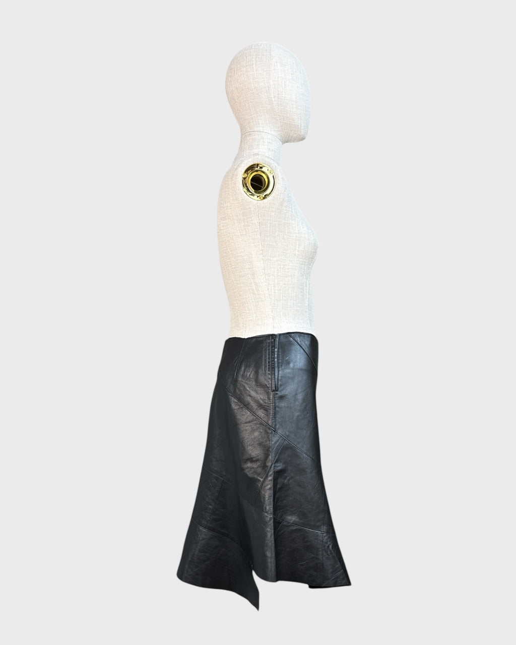 Jupe en cuir Noir Mackage , 2