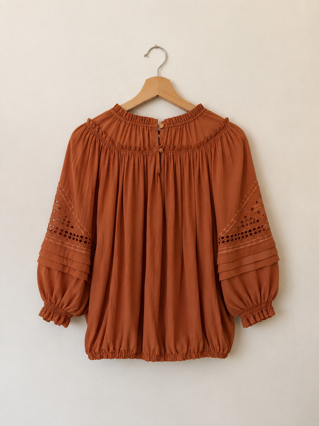 Blouse soie terracotta, Ramy Brook