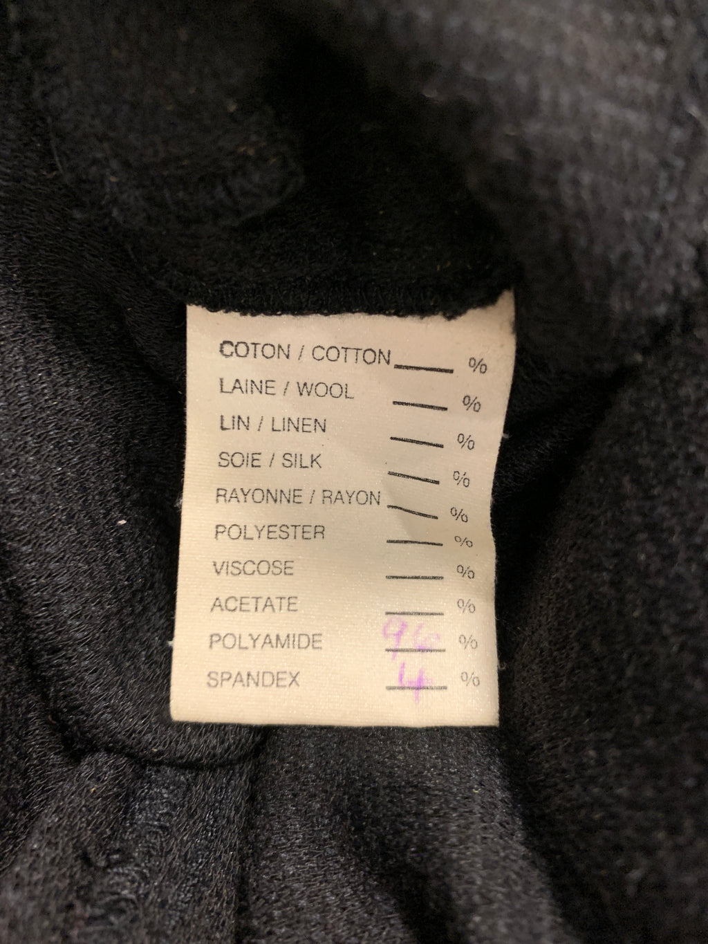 Robe longue noire Col drapé Georges Levesque, S