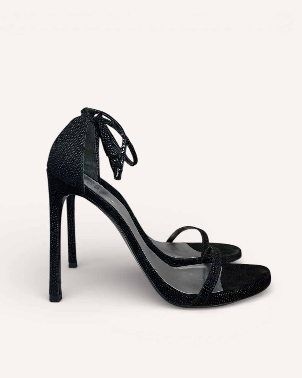 Sandales à brides Stuart Weitzman noires taille 7.5