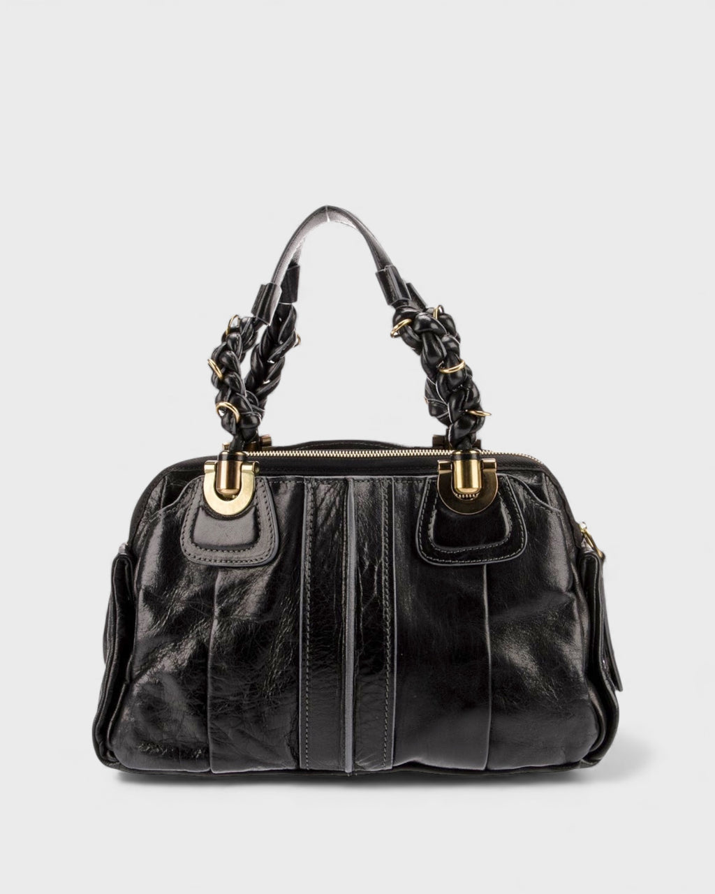 Sac Héloïse cuir noir, Chloé