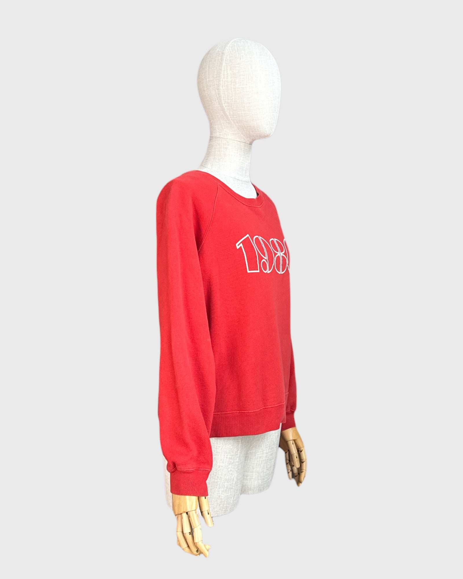 Crewneck rouge “1980” Sézane, taille S