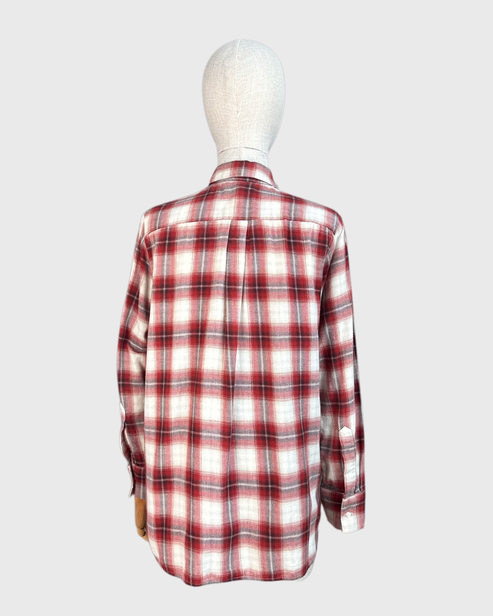 Chemise à carreaux rouge et blanc Maje, taille 1