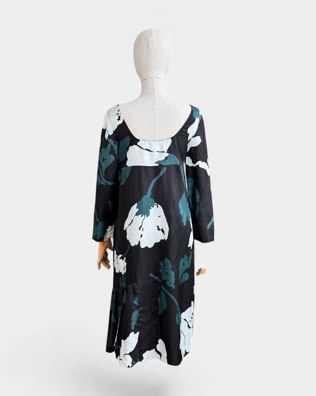 Robe midi en satin imprimé floral  Marni, 38
