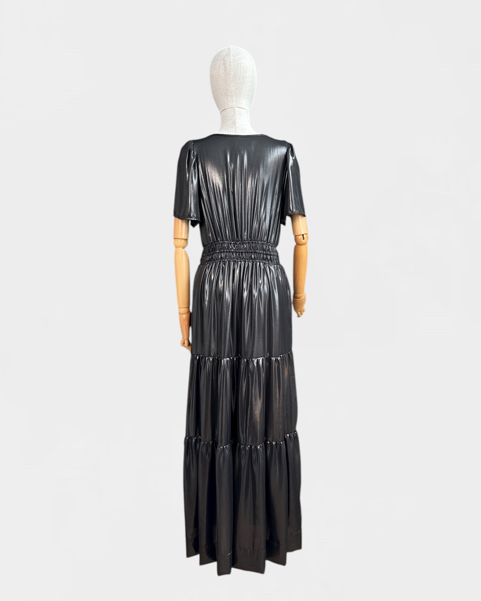 Robe lamée anthracite Anthropologie, taille M