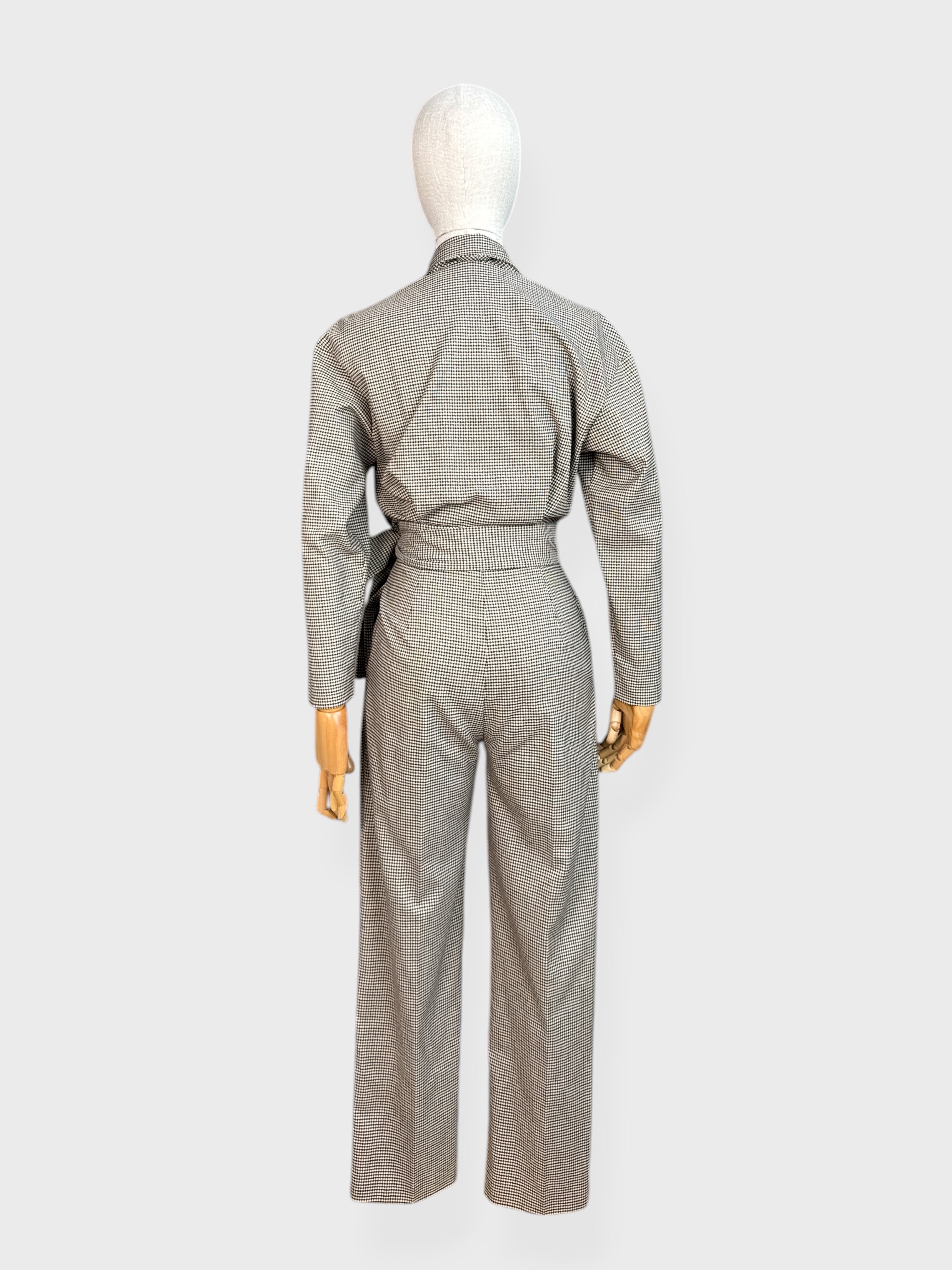 Combinaison Tailleur Pied-de-Poule Maje, 34