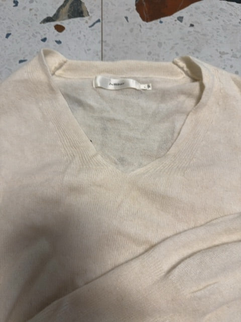 InWear 100% Cashmere Cream Sweater, M